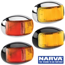 Narva Model 16 / LED Side Marker & Indicator Lamps with Oval Base & 0.5m Cable
